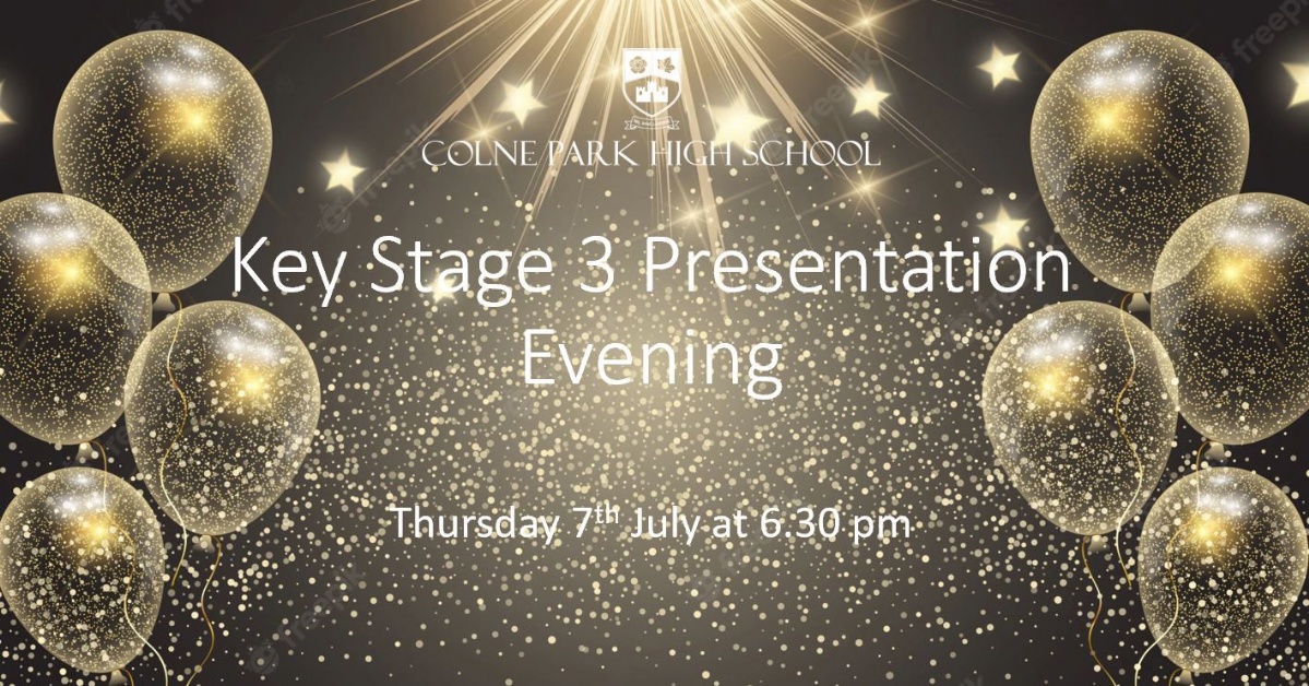 Colne Park High School - KS3 Presentation Evening Thursday 7th July ...