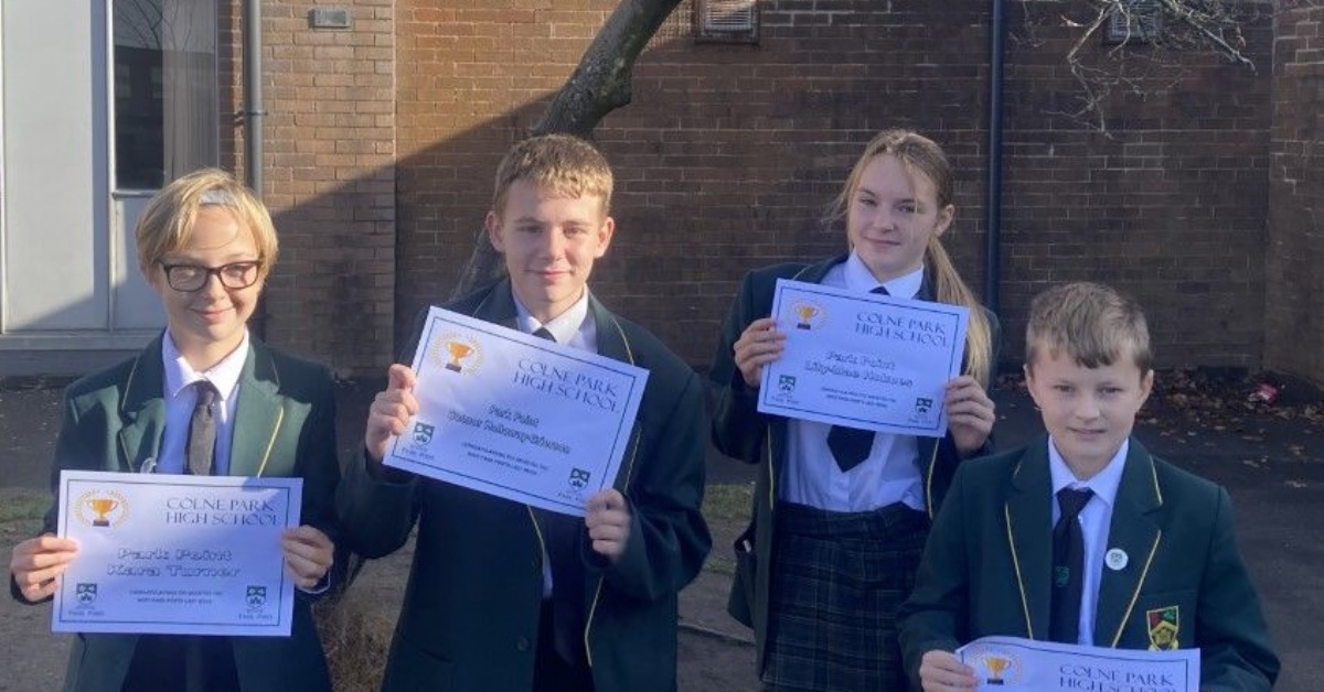 Colne Park High School - Week 5 Park Point Award