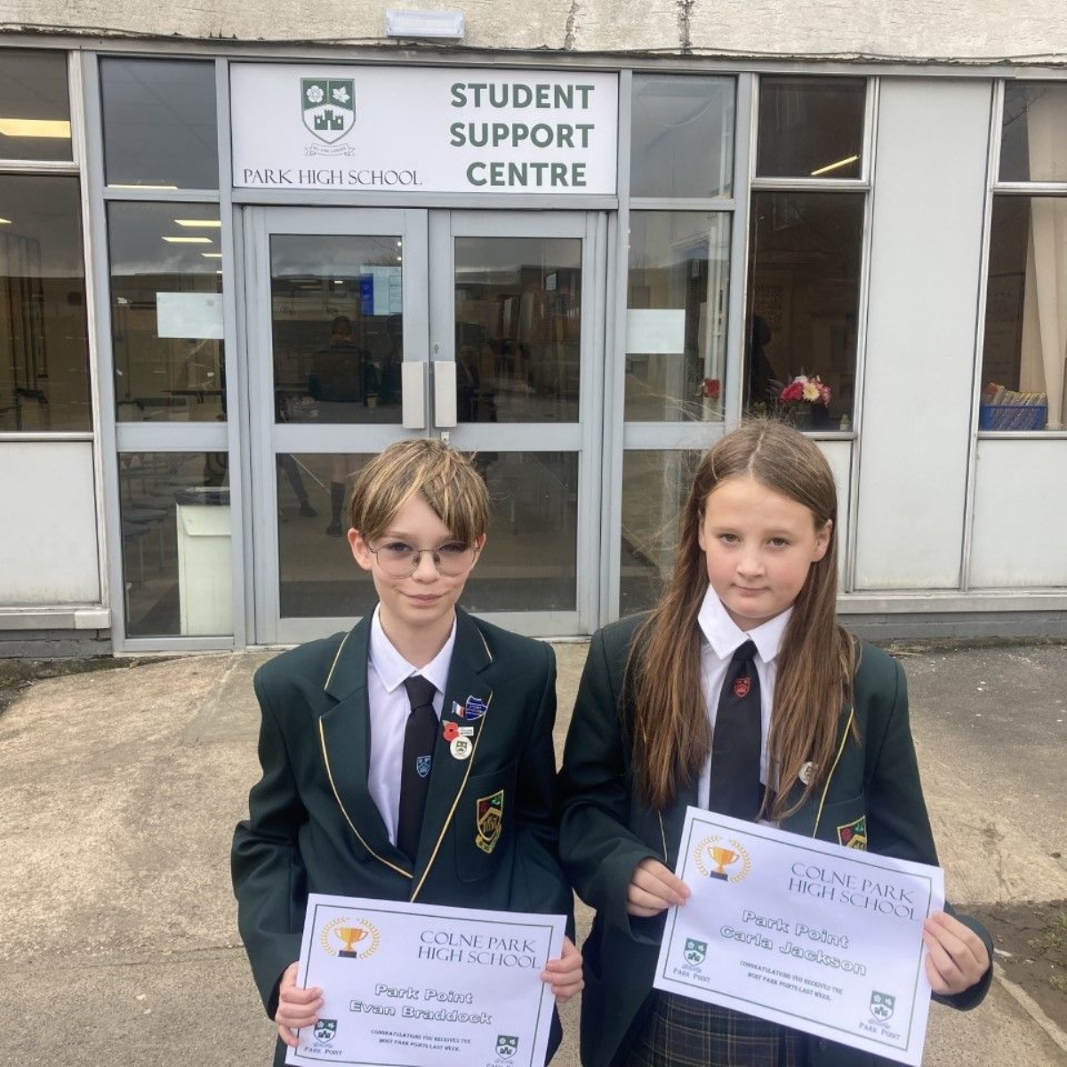 Colne Park High School - Week 8 Park Point Awards