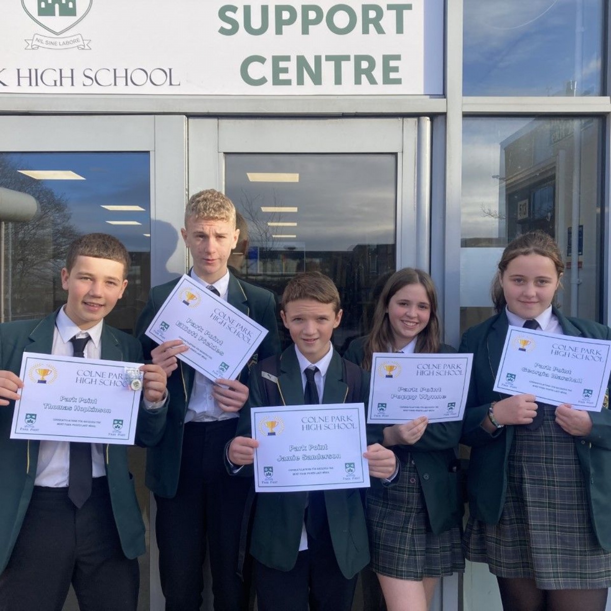 Colne Park High School - Week 12 Park Point Award!