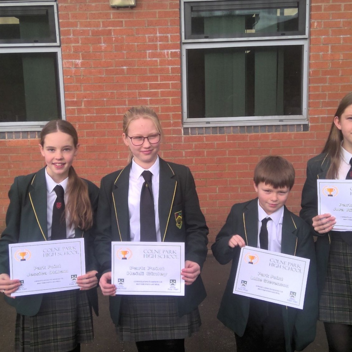 Colne Park High School - Week 13 Park Point Award!