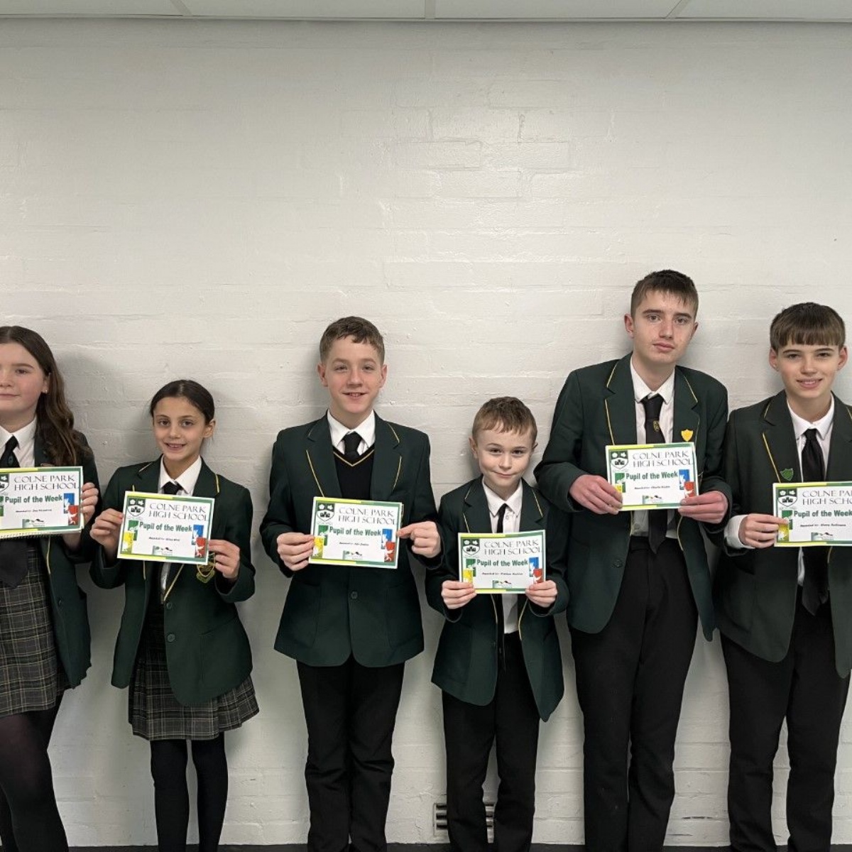 Colne Park High School - Week 17 Pupils of the Week!
