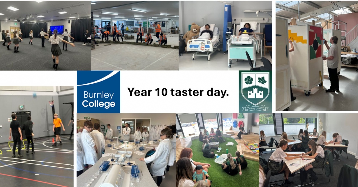 Colne Park High School - Year 10 taster day - Burnley College.